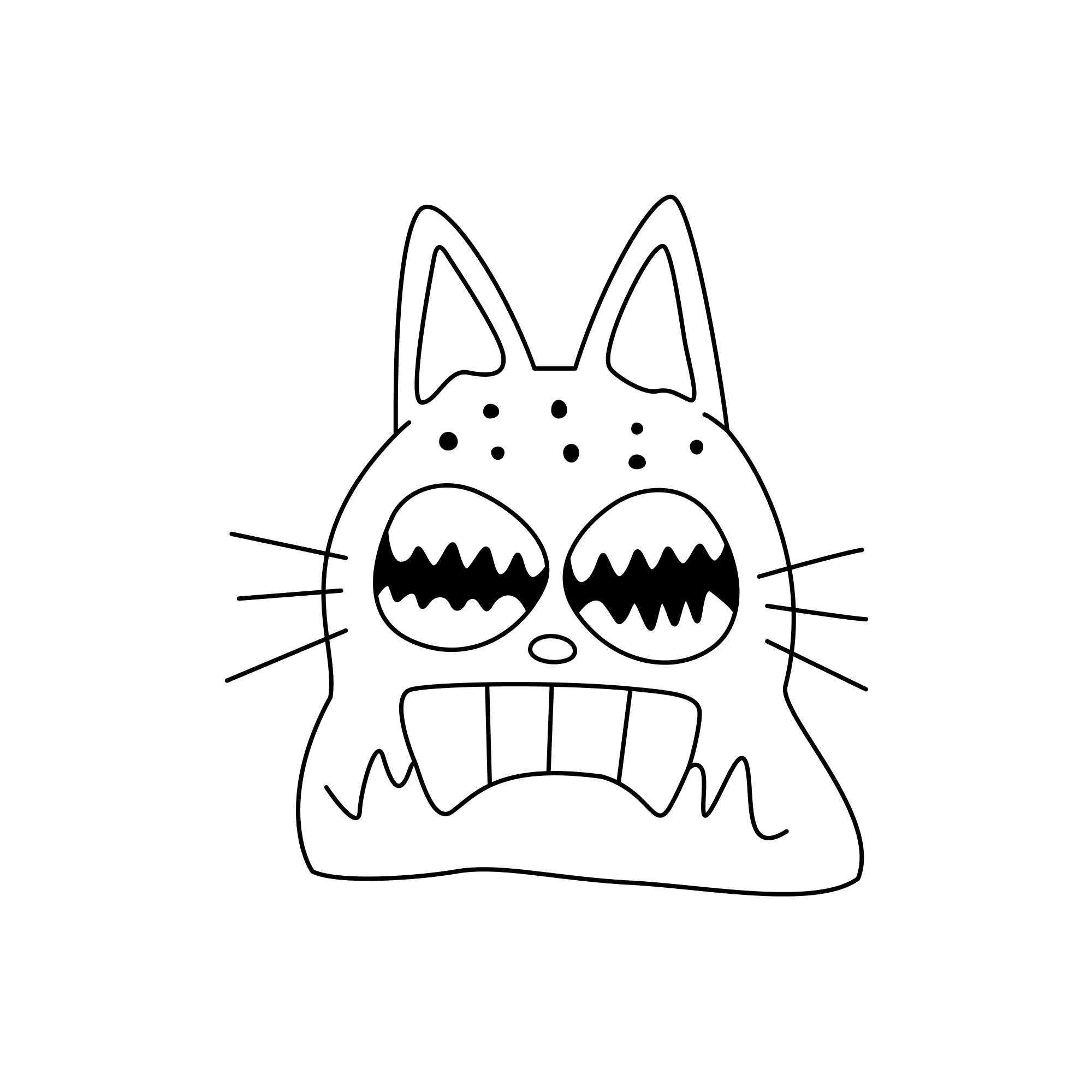 Rhythm Cat_outlined